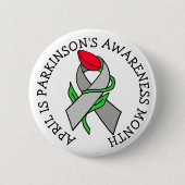 April is Parkinson's Awareness Month Button (Voorkant)