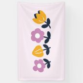 April knuffels en natte neuzen – Bloemen deel Spandoek (Verticaal)