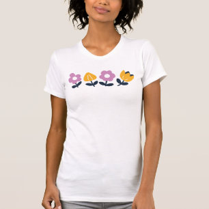 April knuffels en natte neuzen – Bloemen deel T-shirt