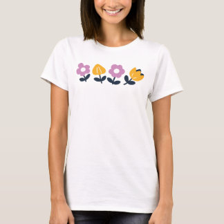 April knuffels en natte neuzen – Bloemen deel T-shirt