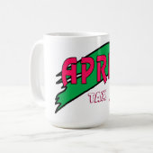 april - koffiemok (Voorkant links)