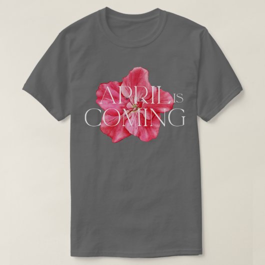 April komt eraan t-shirt (Design voorkant)