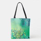 April Landscape Painting Tote Bag (Achterkant)