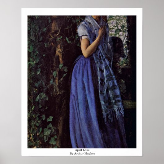 April Love by Arthur Hughes Poster (Voorkant)