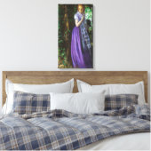 April Love (door Arthur Hughes) Canvas Afdruk (Insitu (Slaapkamer))