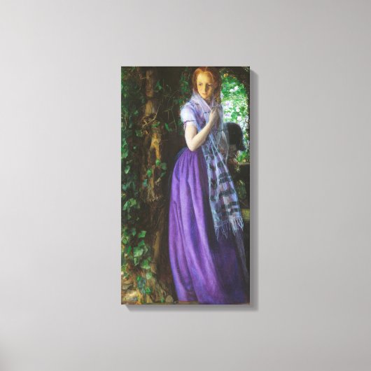 April Love (door Arthur Hughes) Canvas Afdruk (Voorkant)