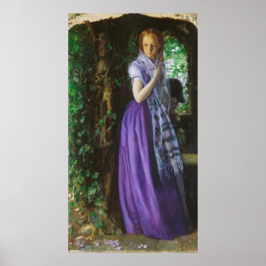 April Love (door Arthur Hughes) Poster (Voorkant)