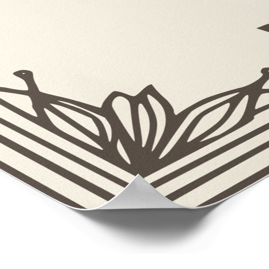 April maand bloem poster (Hoek)