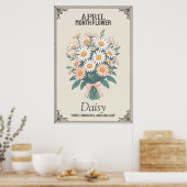 April maand bloem poster (Keuken)