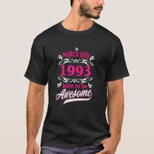  april maart 1993, geboren op t-shirt