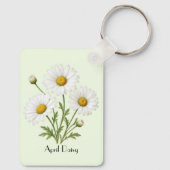 April Madeliefjes Bloemen Sleutelhanger (Achterkant)