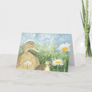 April; Madeliefjes & Eenden; Wenskaart Kaart