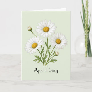 April Madeliefjes Groet Kaart