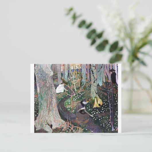 April, Maurice Denis Briefkaart (Staand voorkant)