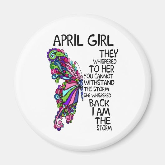 April Meisje dat ze rondliep terug Ik ben Storm Magneet (Voorkant)