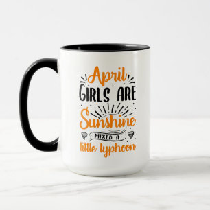 april - meisjes zijn een beetje zonneblind mok