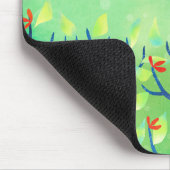 April Modern Green Landscape Natuur Painting Muismat (Hoek)