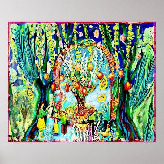 April Naive Folk Art Spring Celebration Poster (Voorkant)