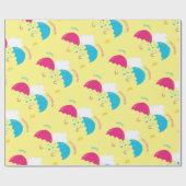April overgiet Dubbele Paraplu's Cadeaupapier (Vlak)