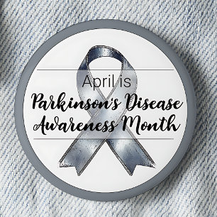 April Parkinson's Disease Awareness Month Ronde Button 5,7 Cm