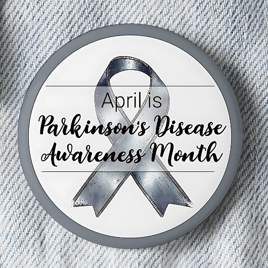 April Parkinson's Disease Awareness Month Ronde Button 5,7 Cm