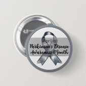 April Parkinson's Disease Awareness Month Ronde Button 5,7 Cm (Voorkant /achterkant)