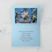 April Peach Blossom Photo Birthday Sjabloon Kaart (Binnen)