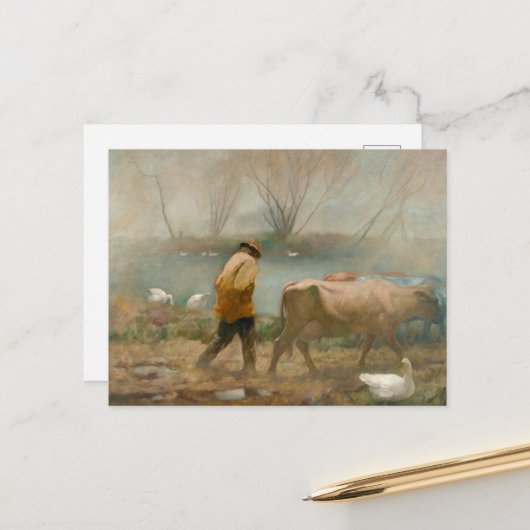 April Rain door Newell Convers Wyeth Briefkaart (Voorkant / Achterkant in situ)