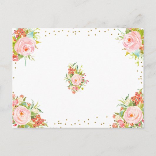 April regen brengt May bloemen Boeken voor baby Uitnodiging Briefkaart (Achterkant)