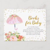 April regen brengt May bloemen Boeken voor baby Uitnodiging Briefkaart (Voorkant)