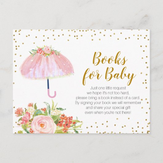 April regen brengt May bloemen Boeken voor baby Uitnodiging Briefkaart (Voorkant)