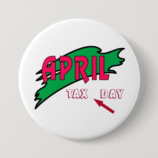 april - ronde button 7,6 cm (Voorkant)
