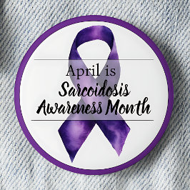 April Sarcoïdose Awareness Month Ronde Button 5,7 Cm