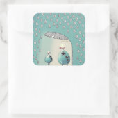 April Shower 2012 Vierkante Sticker (Tas)