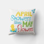 April Shower Breng May Flowers Kussen (Achterkant)