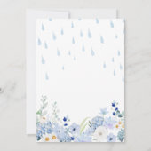 April Shower Bring May Flowers Baby shower Kaart (Achterkant)