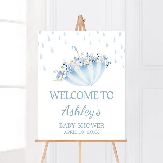 April Shower Bring May Flowers Baby shower Welkom Poster