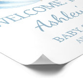 April Shower Bring May Flowers Baby shower Welkom Poster (Hoek)