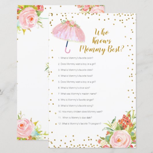 April Shower die mama het beste spel kent (Voorkant / Achterkant)