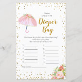 April Shower raad wat er in de luiertas zit (Voorkant)