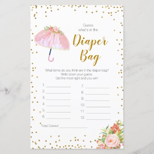 April Shower raad wat er in de luiertas zit (Voorkant)