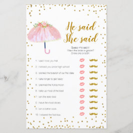 April Shower zei dat ze Kaart zei