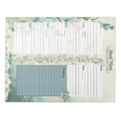 April Showers 7-daagse maaltijdplanner Notitieblok (Voorkant)