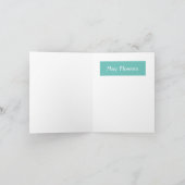 April Showers and May Flowers greeting card Kaart (Binnen)