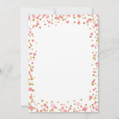 April Showers Baby shower Uitnodiging (Achterkant)