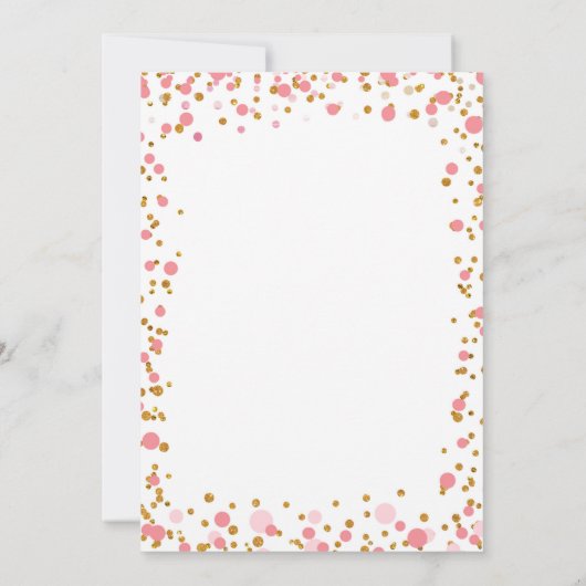 April Showers Baby shower Uitnodiging (Achterkant)