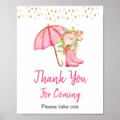 April Showers Breng May Bedankt voor je komst Poster (Voorkant)