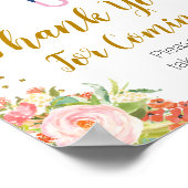 April Showers Breng May Hartelijk dank voor uw kom Poster (Hoek)