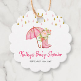 April Showers brengen Baby shower voor mei-ventila Bedankjes Labels