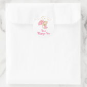 April Showers brengen Baby shower voor mei-ventila Ronde Sticker (Tas)